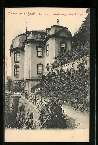 AK Dornburg a. Saale, Partie am grossherzoglichen Schloss