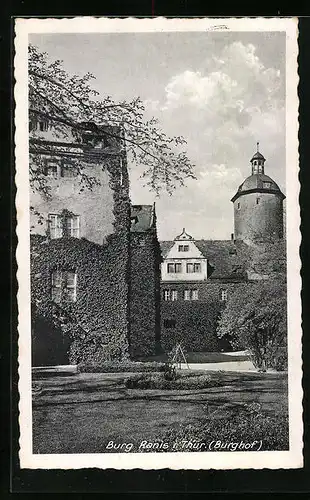 AK Ranis i. Thür., Burg Ranis, Burghof