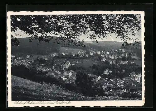 AK Ruhla i. Thür., Blick auf den Ort von der Emilienruhe