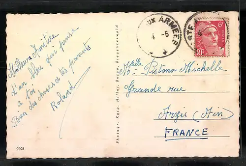 AK Andelsbuch, Teilansicht mit Kirche