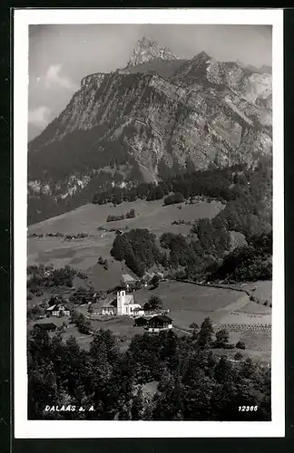 AK Dalaas a. A., Panorama mit Kirche