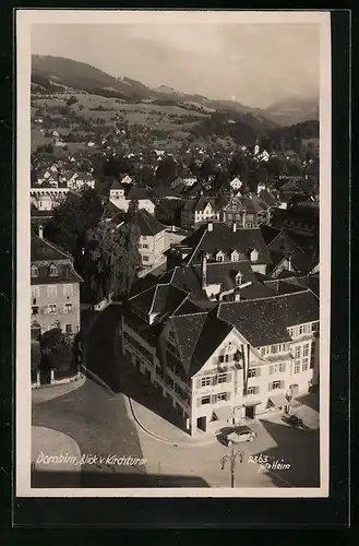 AK Dornbirn, Blick vom Kirchturm auf den Ort