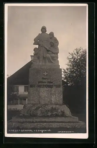 AK Langen b. B., Kriegerdenkmal