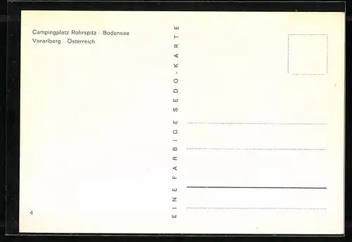 AK Fussach, Campingplatz Rohrspitz am Bodensee