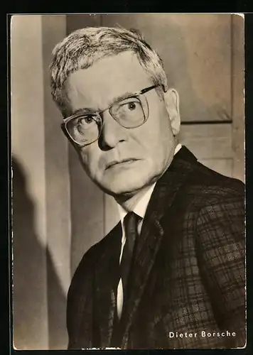 AK Schauspieler Dieter Borsche mit Brille