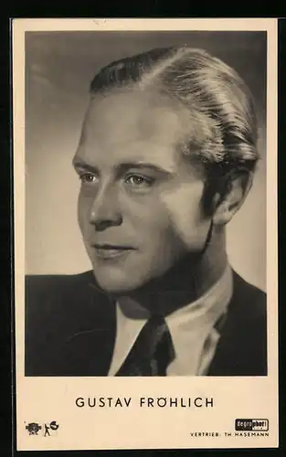 AK Schauspieler Gustav Fröhlich mit markanten Wangenknochen
