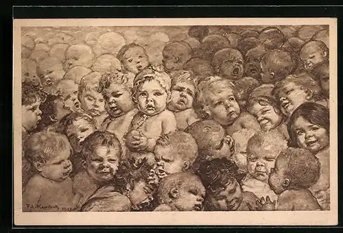 Künstler-AK Deutschlands Spende für Säuglings- und Kleinkinderschutz