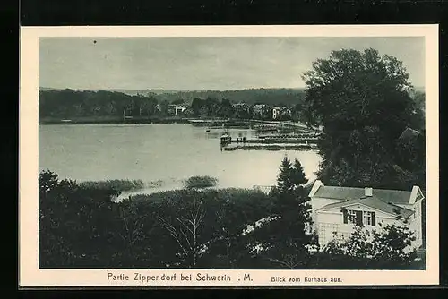 AK Zippendorf b. Schwerin, Blick vom Kurhaus aus