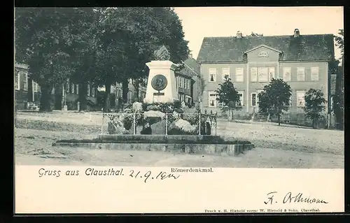 AK Clausthal, Blick zum Römerdenkmal