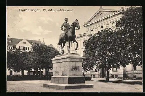 AK Sigmaringen, Fürst-Leopold-Denkmal
