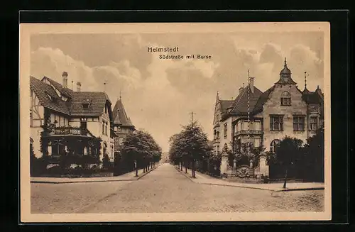 AK Helmstedt, Südstrasse mit Burse