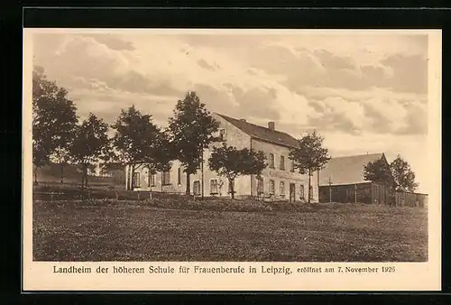 AK Leipzig, Landheim der höheren Schule für Frauenberufe