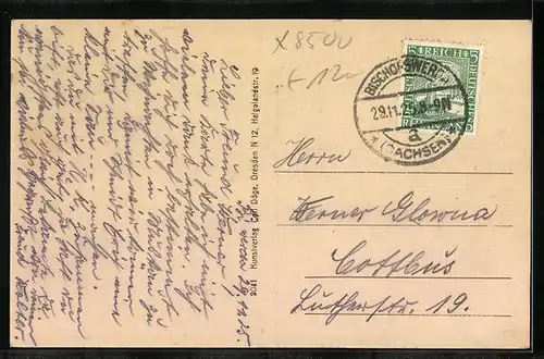 AK Bischofswerda, Ansicht der neuen Schule