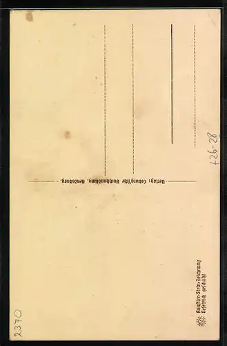 Steindruck-AK Rendsburg, Gastwirtschaft, Ältestes Haus 1541