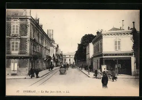 AK Épernay, La Rue Jean Moet