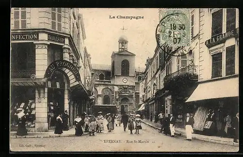 AK Épernay, Rue St. Martin