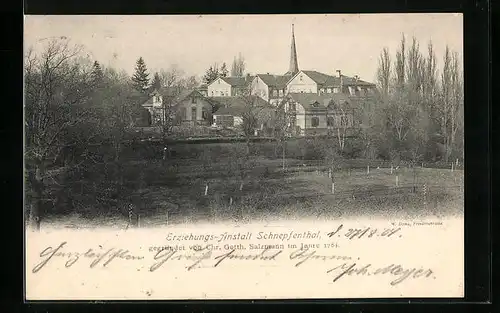 AK Schnepfental, Ortsansicht, Erziehungs-Anstalt