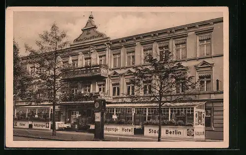 AK Lübben im Spreewald, Hotel Stadt Berlin von Franz Siegfried