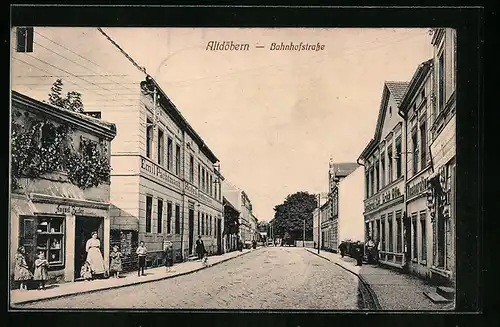 AK Altdöbern, Hotel-Restaurant von Emil Pachtmann in der Bahnhofstrasse