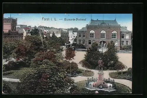 AK Forst i. L., Bismarck-Denkmal