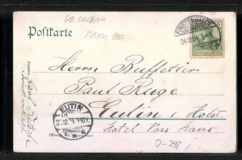 AK Finsterwalde, Berlinerstrasse mit Anwohnern