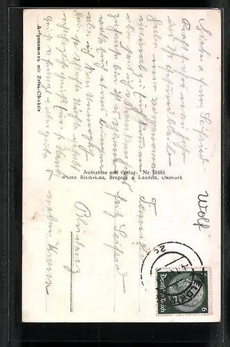 AK Feldkirch, Strassenpartie mit Kirche g. Gurtisspitze