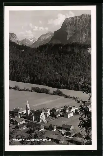 AK Bezau i. Bregenzer Wald, Teilansicht mit Kirche