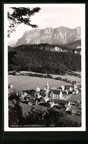 AK Bezau im Bregenzerwald, Teilansicht mit Kirche