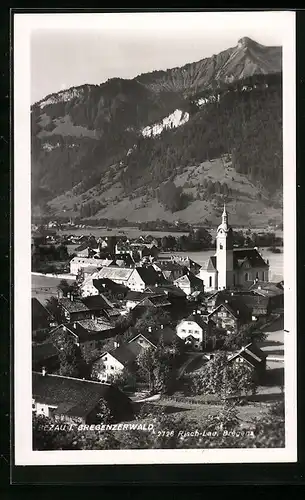 AK Bezau i. Bregenzerwald, Teilansicht mit Kirche