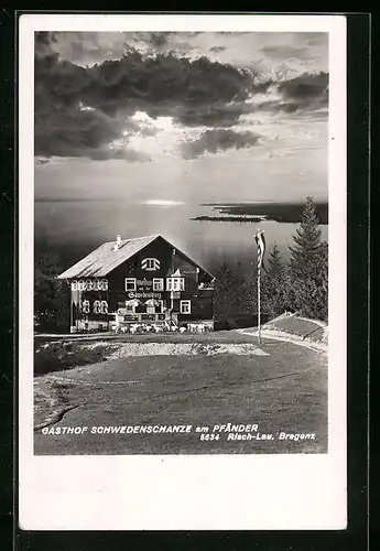 AK Lochau, Gasthof Schwedenschanze am Pfänder