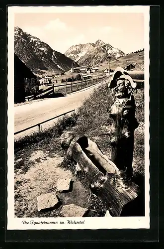 AK Mittelberg, Der Ignatzbrunnen im Walsertal