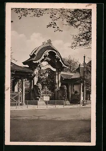 AK Berlin, Eingang zum Zoologischen Garten