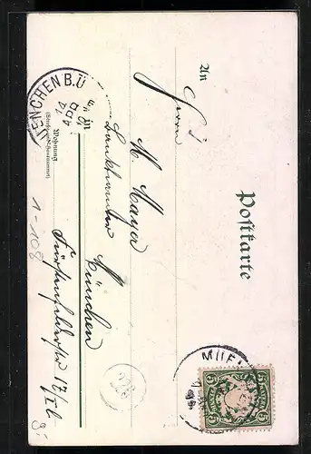 AK Prinzregent Luitpold in Uniform mit Orden