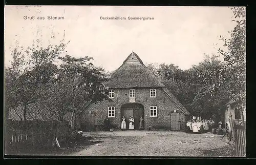 AK Stenum, Gasthaus Backenköhlers Sommergarten