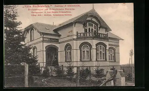 AK Malente i. Holst. Schweiz, Villa Buchenblick in der Bruhnskoppel