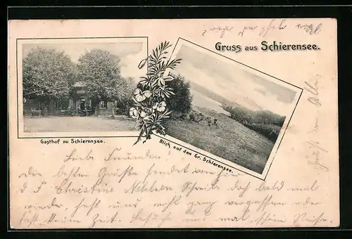 AK Schierensee, Gasthof zum Schierensee mit Aussicht