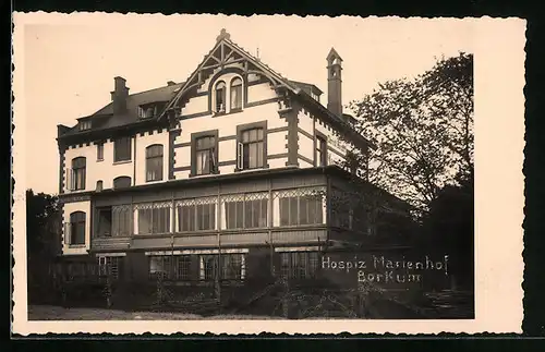 AK Borkum, Blick zum Hospiz Marienhof