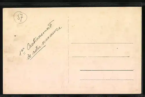 AK Gomelange, Strassenpartie mit Blick zur Kirche