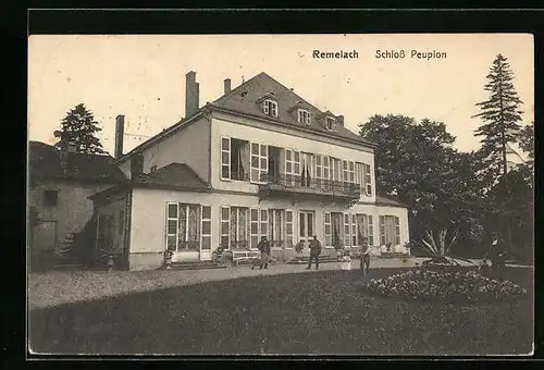 AK Remelach, Schloss Peupion mit Grünanlagen