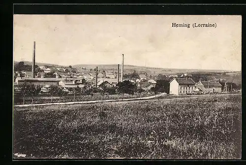 AK Heming, Totalansicht aus der Ferne