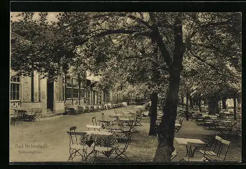 AK Bad Helmstedt, Gasthaus Brunnengarten - Gartenansicht