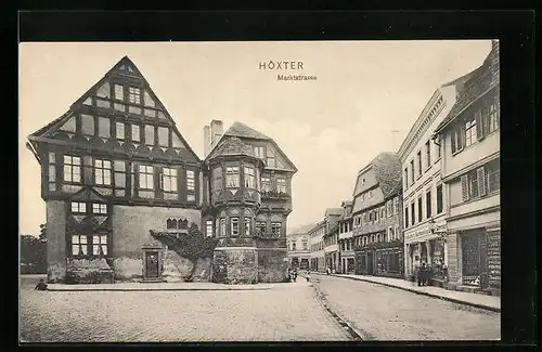 AK Höxter, Partie in der Marktstrasse