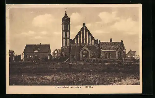 AK Langeoog, Teilansicht der Kirche