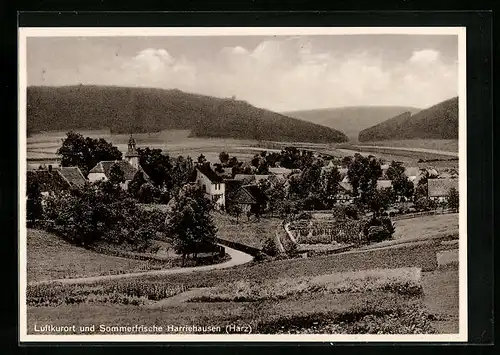 AK Harriehausen im Harz, Gesamtansicht des Ortes