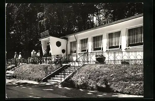 AK Ückeritz auf Usedom, Strand -Klause mit Gästen