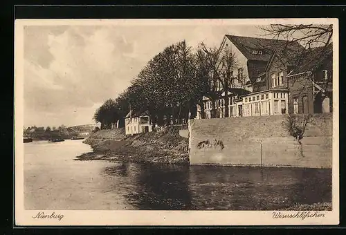 AK Nienburg, Weserschlösschen mit Weserpartie