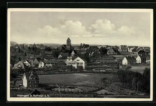 AK Aldingen a. N., Ortsansicht aus der Vogelschau