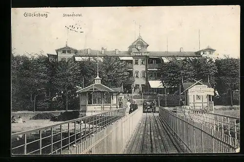AK Glücksburg, Strandhotel mit Steg