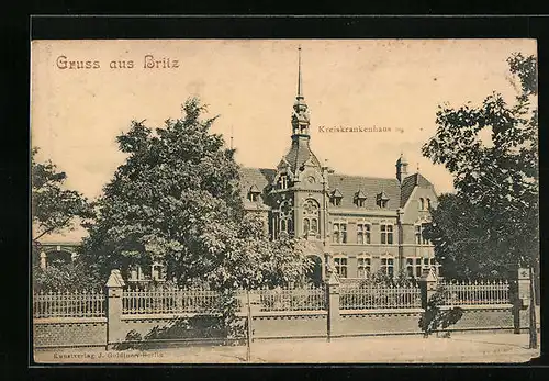 AK Berlin-Britz, Blick zum Kreiskrankenhaus
