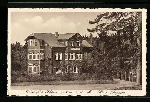 AK Oberhof i. Thür., Hotel-Pension Haus Augusta